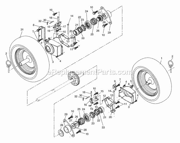 Husqvarna PP1130ESB (2003) PP1130ESB (2003) Wheels Diagram