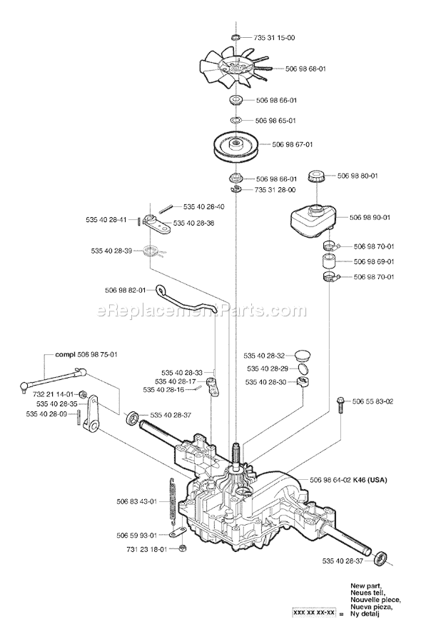 Husqvarna Rider 155 (2003-01) Ride Mower Page O Diagram