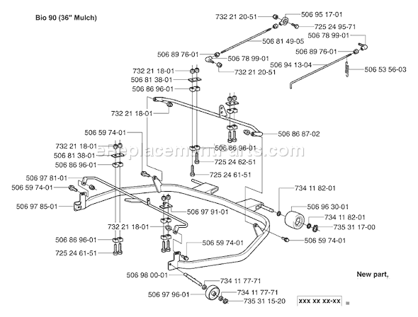 Husqvarna Rider Pro 15 (2003-01) Ride Mower Page J Diagram