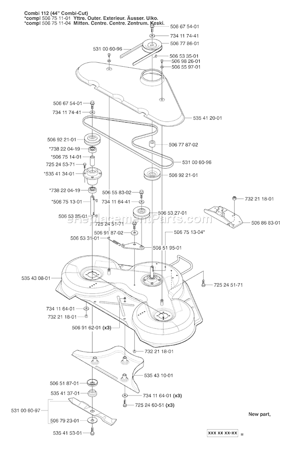 Husqvarna Rider Pro 15 (2003-01) Ride Mower Page G Diagram