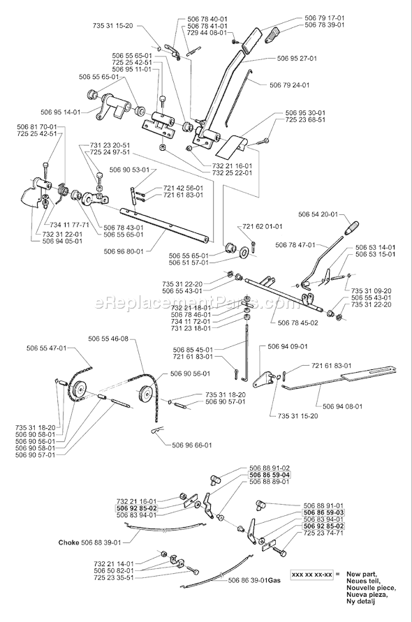 Husqvarna Rider Proflex 21 (2001-01) Ride Mower Page N Diagram