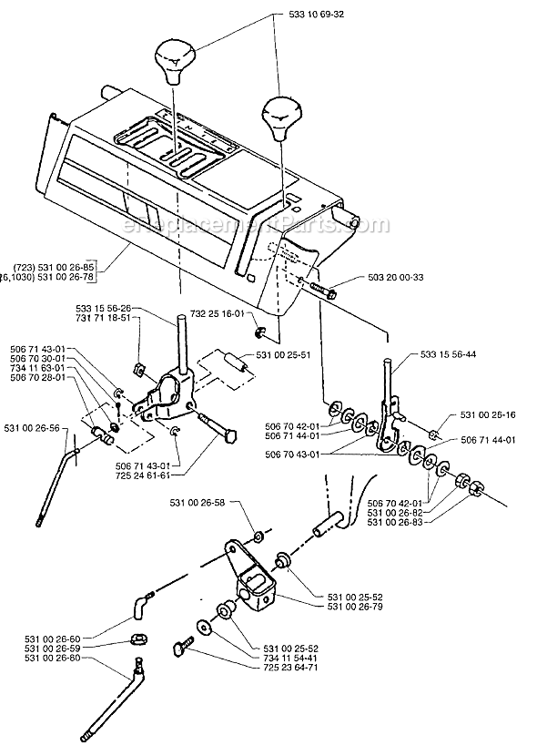 Husqvarna ST 1030 (1996-12) Snowblower Page C Diagram