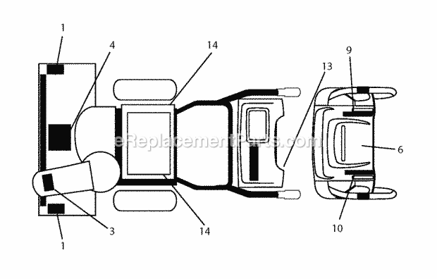 Husqvarna St (2012-08) St 2111E - 96191004106 (2012-08) Decals Diagram