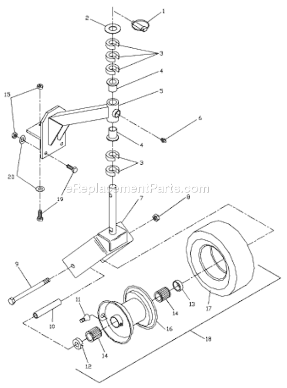 Husqvarna WH 3614 A (2000-06) Lawn Mower Page D Diagram