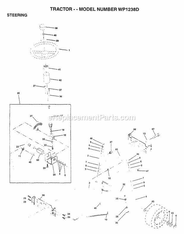 Husqvarna WP1238D (1997) WP1238D (1997) Page J Diagram