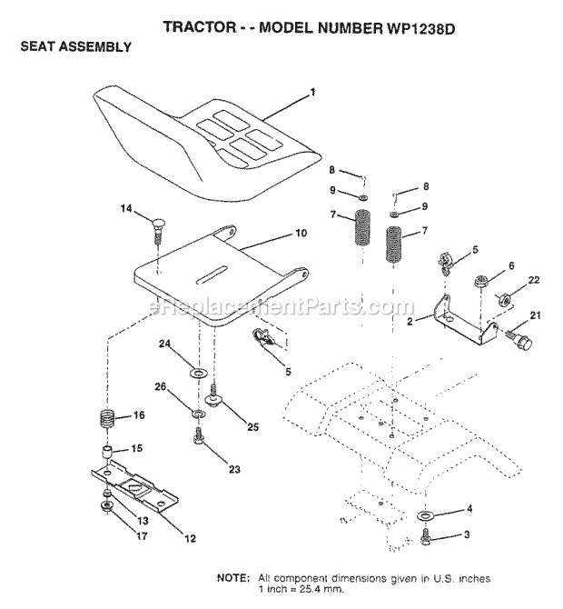 Husqvarna WP1238D (1997) WP1238D (1997) Page I Diagram