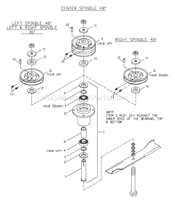 Husqvarna W 3613 ETS (968999117) (2001-09) Lawn Mower Page B Diagram