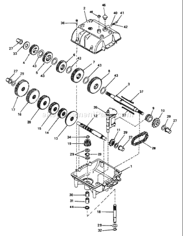 Husqvarna W 3614 A (539104773-01) (2000-02) Lawn Mower Page G Diagram