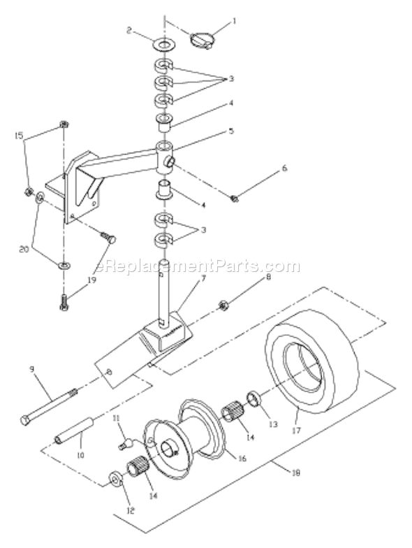 Husqvarna W 4815 ETS (968999120) (2001-09) Lawn Mower Page D Diagram