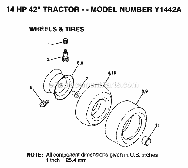 Husqvarna Y1442A (1999 And Before) Y1442A (1999 And Before) Page J Diagram