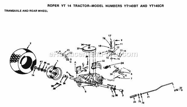 Husqvarna YTH160CT (1999 And Before) YTH160CT (1999 And Before) Page L Diagram