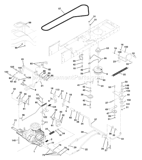 Husqvarna YTH 150 (954140007D) (1998-02) Ride Mower Page C Diagram