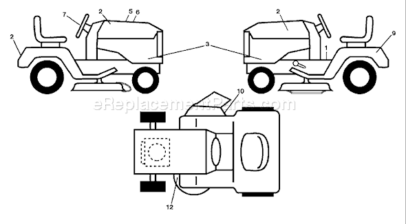 Husqvarna YTH 20 K 46 (96043003301) (2008-01) Ride Mower Page B Diagram