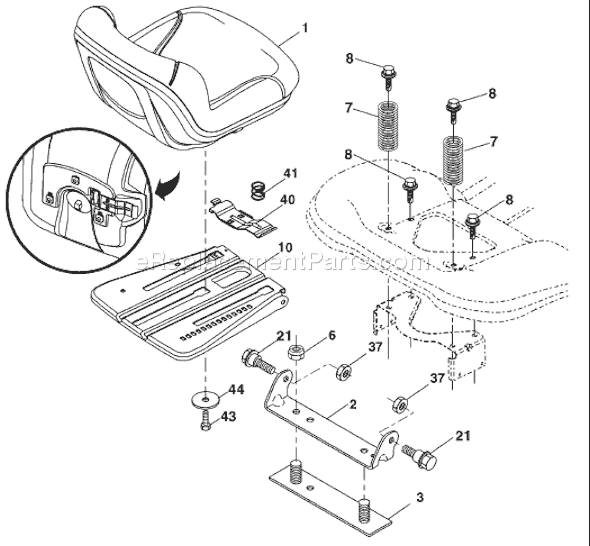 Husqvarna YTH 2348 (96045000501) (2008-02) Ride Mower Page H Diagram