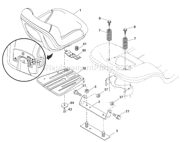 Husqvarna YTH 2454 (96043003400) (2006-12) Ride Mower Page H Diagram