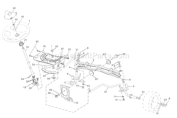 Husqvarna YTH 2454 (96043003400) (2006-12) Ride Mower Page I Diagram