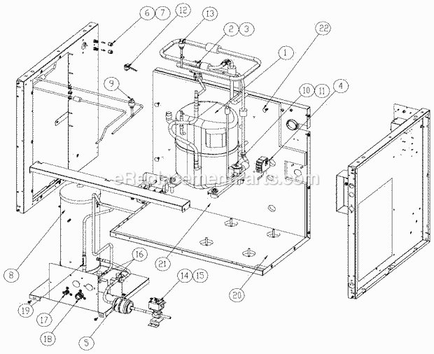 Ice-O-Matic ICE-0806 Modular Cuber Remote Diagram