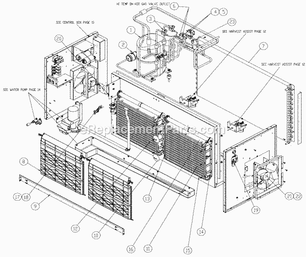 IceOMatic ICE1405 Parts List and Diagram