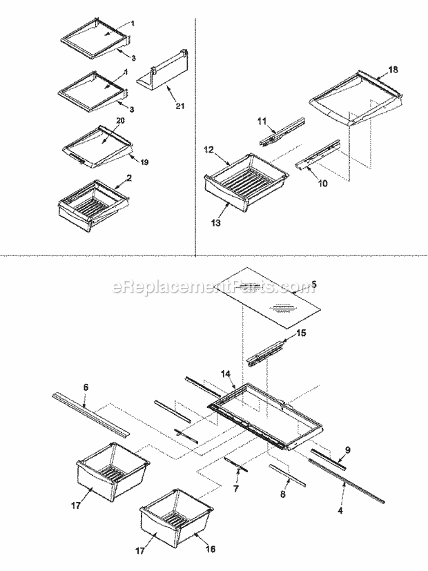 International MB1927PEHB (PMB1927PHB0) Mfg Number Pmb1927phb0, Ref - Maytag Intl Bot Mount Refrigerator Shelving Diagram