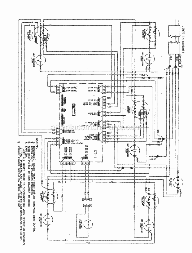 Jenn-Air JEC0536ADW Electric Jenn Air Cooking Wiring Information Diagram