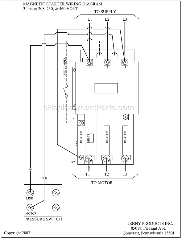 Jenny GC2A-60 Electric Single Stage Compressor Page C Diagram