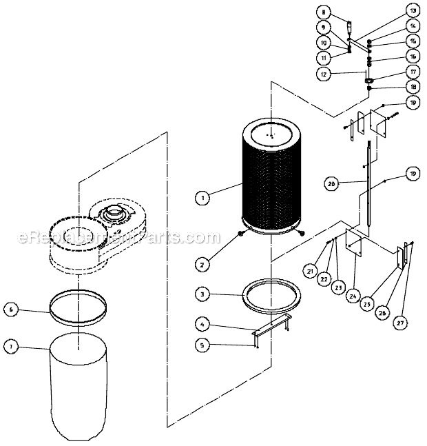 Jet DC-650CK (708642) Dust Collector Page B Diagram
