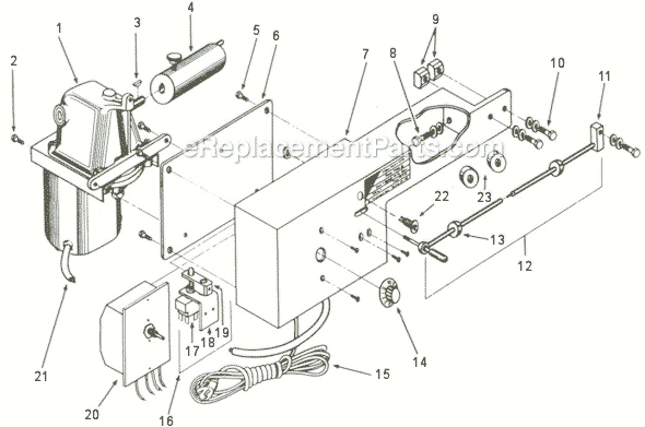 Jet TPFA-18 (350085) Table Power Feed Attachment Page A Diagram