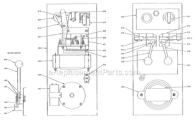 Jet VBS-400 Vertical Bandsaw Welder Assembly Diagram