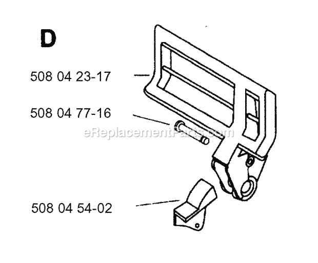 Jonsered 2014EL (1994-02) Chain Saw: Electric Handle Diagram