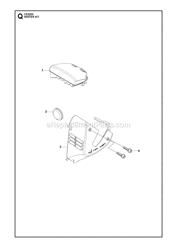 Jonsered CS2255 (2009-03) Chain Saw Winter Kit Diagram