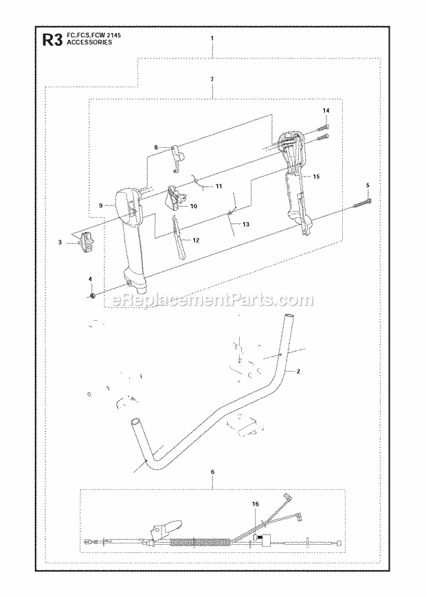 Jonsered FC2145 S (2011-02) Brushcutter Page C Diagram