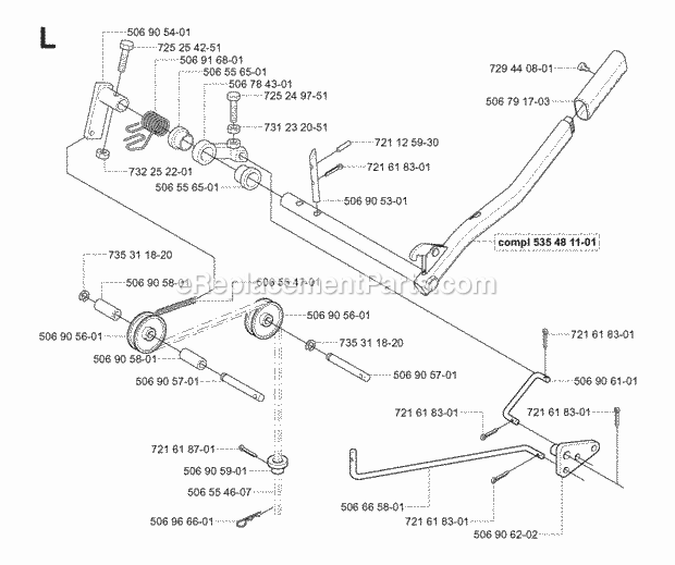 Jonsered FR2115 MA - 965070701 (2006-01) Frontrider Page E Diagram