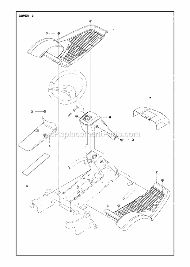 Jonsered FR2218 FA2 4x4 - 967179401 (2013) Frontrider Page E Diagram