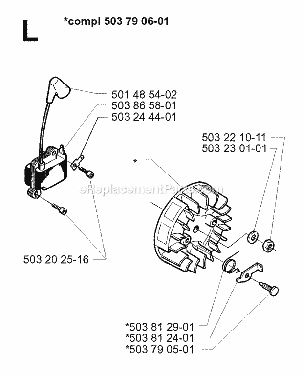 Jonsered GR26 (1997-02) Brushcutter Ignition System Diagram