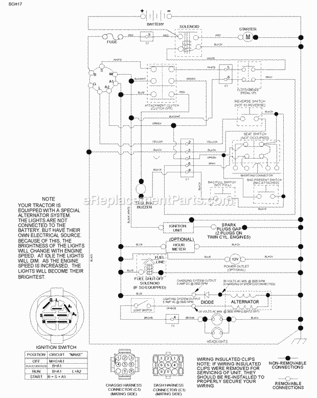 Jonsered LT2318 CMA - 96051013100 (2014-07) Tractor Page J Diagram
