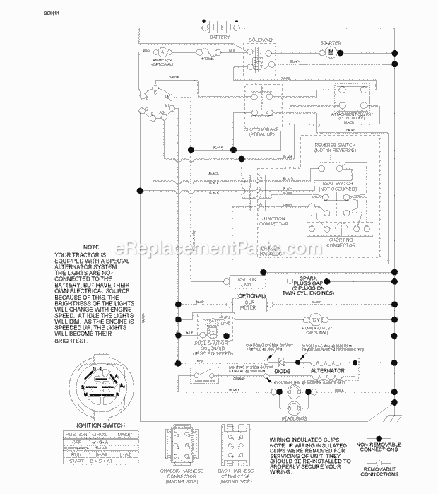 Jonsered LT 2213 - 96041008700 (2009-01) Tractor Page I Diagram