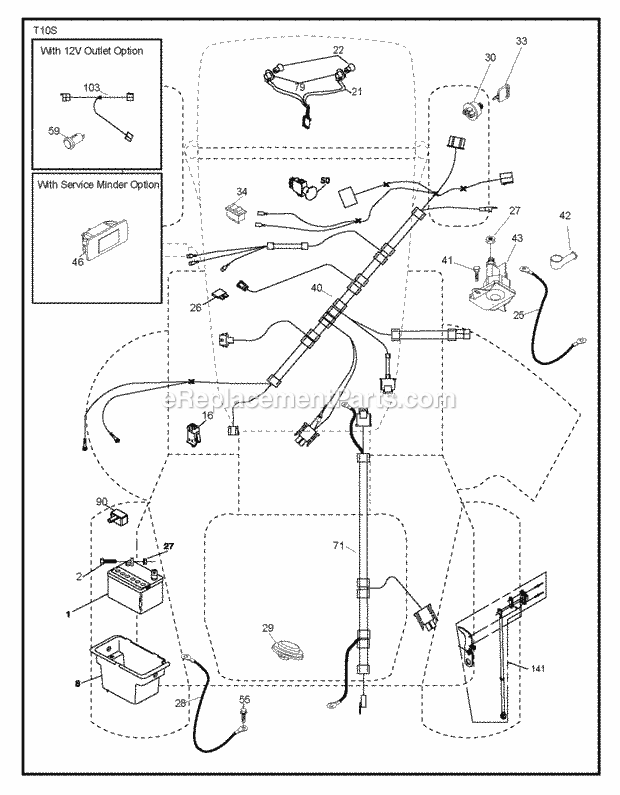 Jonsered LT 2213 A - 96041015404 (2013-05) Tractor Electrical Diagram
