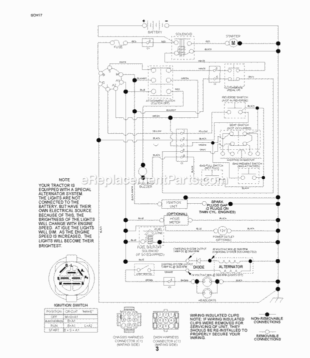 Jonsered LT 2213 C - 96041008100 (2009-01) Tractor Page J Diagram