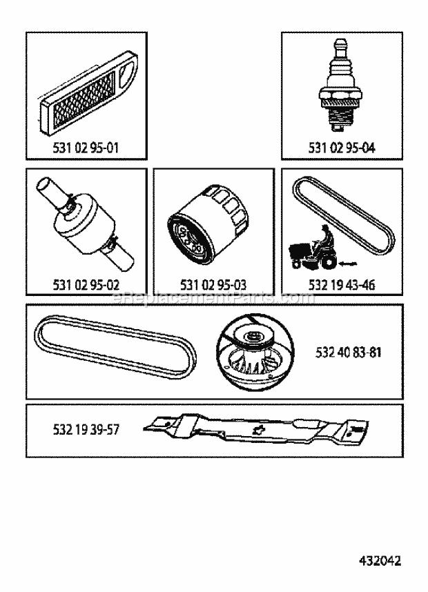 Jonsered LT 2216 A2 - 96041003800 (2007-04) Tractor Frequently Used Parts Diagram