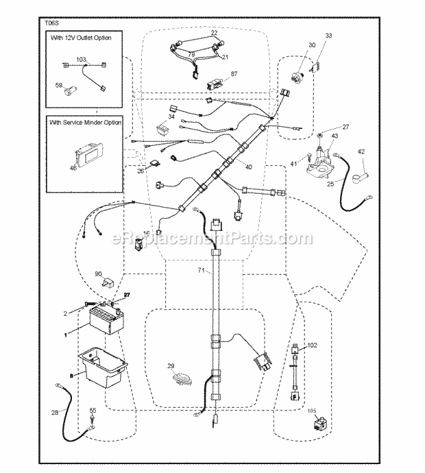Jonsered LT 2217 A - 96041005701 (2009-03) Tractor Electrical Diagram