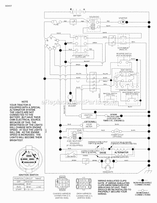 Jonsered LT 2316 CMA2 - 96051002200 (2011-01) Tractor Page J Diagram