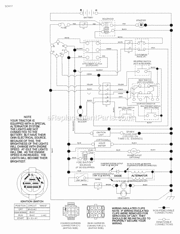 Jonsered LT 2316 CM - 96051000400 (2010-12) Tractor Page J Diagram