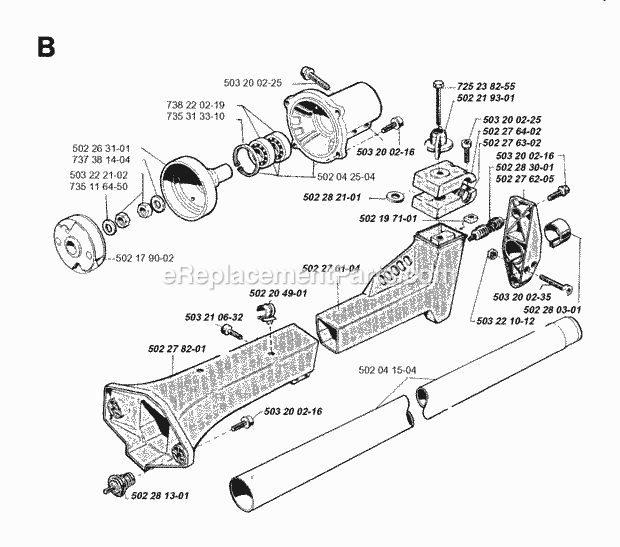 Jonsered RS51 (1994-06) Brushcutter Clutch Diagram