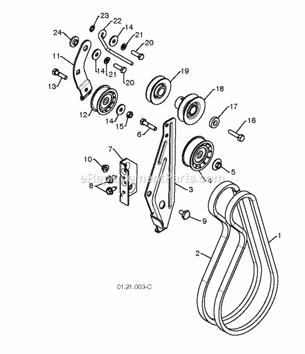 Jonsered ST 2106 - 96191002006 (2009-09) Snow Blower Page L Diagram