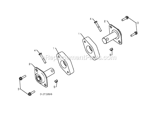 Jonsered ST 2106 - 96191002007 (2011-05) Snow Blower Page D Diagram