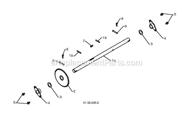 Jonsered ST 2106 - 96191002009 (2012-05) Snow Blower Page Q Diagram