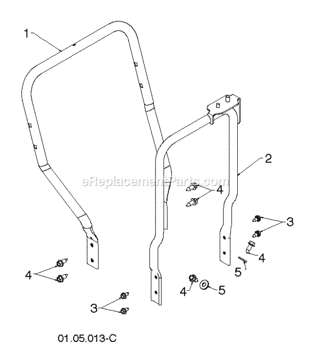 Jonsered ST 2106 - 96191002009 (2012-05) Snow Blower Page T Diagram