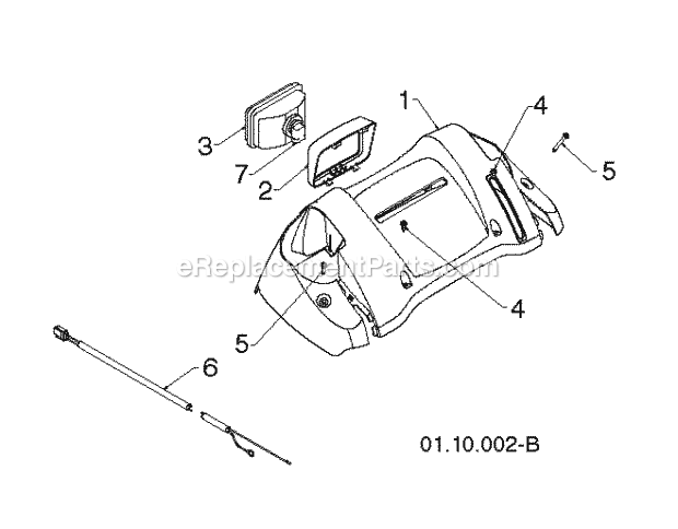 Jonsered ST 2106 - 96191002009 (2012-05) Snow Blower Page U Diagram