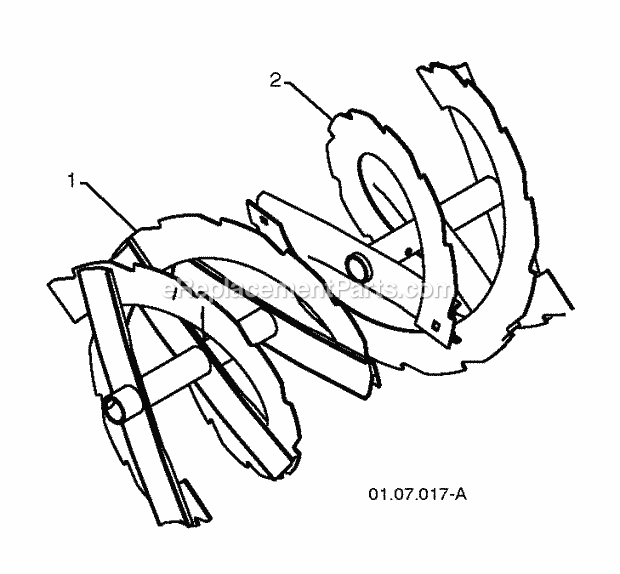 Jonsered ST 2106 - 96191002009 (2012-05) Snow Blower Page F Diagram