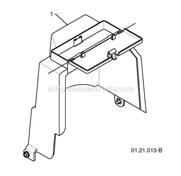 Jonsered ST 2109 E - 96191004000 (2010-06) Snow Blower Cover Diagram